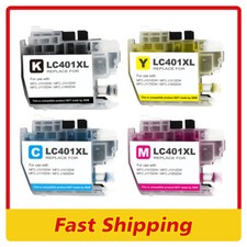 4pk LC401 H-Yield Ink Cartridges for Brother MFC-J1010DW MFC-J1012DW J1170DW picture