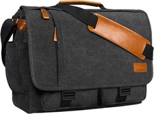 Messenger Bag 17.3 Inch, Mens Computer Bag for Teacher/College/Work/Travel, W... picture