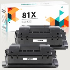 2PK for HP LaserJet MFP M630 M630h M630z M630dn CF281X 81X Black Toner Cartridge picture