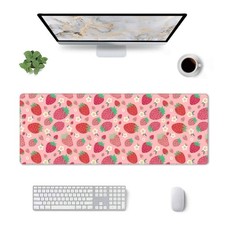 Strawberry Pad XL Large Mousepad Non Slip Base Desk Mat for Laptop Computer G... picture