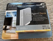 SEAGATE FreeAgent Desk 500GB External Hard Drive 9ZB2A3-571 NEW SEALED  picture