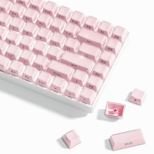 Jelly Keycaps-Lusterfly Cute Keycaps Pink 60 65 75 100 Percent, Side Printed ... picture