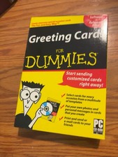 Greeting Cards For Dummies PC CD-ROM Software + Cards & Party Tips Book Complete picture