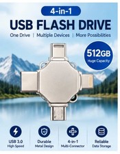512GB Photo Stick Backup Flash Drive for iPhone Android Mac PC picture
