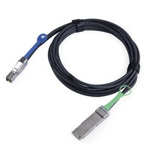 12G External Mini SAS HD SFF-8644 to QSFP(SFF-8436) Hybrid SAS Cable 0.5~2 Meter picture