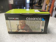 Genuine Lexmark C544X1CG C544 X544 Cyan Extra High Yield Toner Cartridge picture