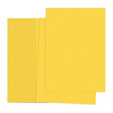 Golden Yellow Color Copy Paper, 50 Sheets 8.3x5.9