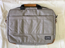 PKG Messenger Bag Briefcase for Laptop and Tablet in Canvas Gray Used Condition picture