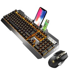 Xinmeng 670 Wireless Charging Keyboard And Mouse Set Game Luminous Keyboard And  picture
