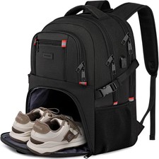 ZUBOND Backpack with Shoe Compartment for Men and Women, 17.3 Inch Laptop Tra... picture