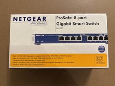 NETGEAR GS108T-100NAS ProSafe 8-Port Gigabit Smart Switch Complete in Box picture