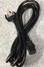10FT Power Cord Cable UK Plug 3-Prong BS 1363/A  to IEC 320 C13 250V 10A Black picture