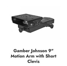 Gamber Johnson 9in Mongoose Locking Slide Arm w/Motion short clevis 7160-0928 picture