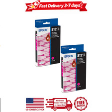 2 pack epson 812xl, magenta high capacity ink cartridges picture