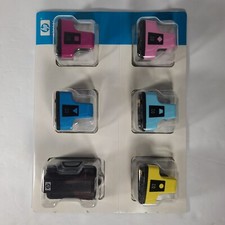 New Genuine HP 02 Set of 6 Cyan Magenta Yellow Black Lt Cyan Lt Magenta Expired picture