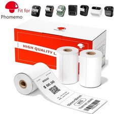 Phomemo 50x80mm Thermal Labels 3Roll Sticker Label for M110/M120/M200 Printer picture