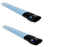 2PK Compatible Cyan Toner for Konica Minolta BIZHUB C458, C558, C658 TN-514C picture