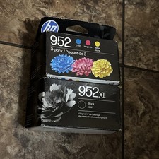 HP 952XL Black & 952 Color Ink Combo Pack of 4 Ink Cartridges EXP-  2028 picture
