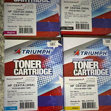 Triumph Laser Toner Set HP 305A CE410A-CE413A BK/C/Y/M picture