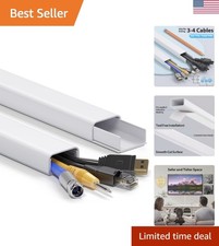 34in 2xL17in Large Wire Hiders for TV on Wall for 3-4 Cords, TV Cord Hider fo... picture