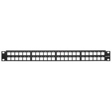 Leviton 49255-Q48 Quickport High-Density 1RU 48-Port Patch Panel Black picture