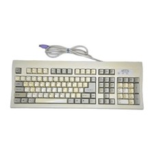 Belkin KB-6868  Wired Keyboard PS/2 F8E206-PS2 Off White Vintage Tested Works  picture