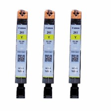 Genuine Canon 3PK CLI-281 Yellow Ink TR8520 TS9120 TS6120 TS8120 TR7520  picture