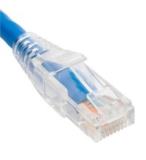 Icc ICPCST10BL Patch Cord Cat6 Clear Boot 10' Blue picture