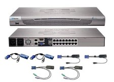 Raritan KX2-216 DKX2-216 16 Port KVM Switch + 2 D2CIM-VUSB 2 DCIM-USBG2 & 2 PS2 picture