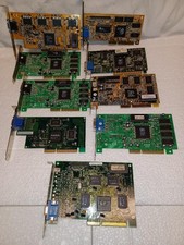 Vintage ATI-Nvidia-HP-AGP Mixed Bulk Video Cards Lot of 9-Fast Ship-USA picture