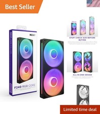 F240 RGB Core - Silent 240mm Fan with Adjustable Speed & RGB Lighting Control picture