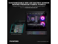 Phanteks XT View Matrix Mid-Tower ATX Gaming PC Case, 600-LED Matrix Display, picture