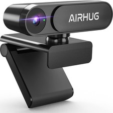 AIRHUG 2K Webcam No Mic with Privacy Cover, USB Camera for Computer picture