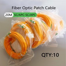 2/3/5/10pcs Fiber Optic Cable SC/APC-SC/APC 20M  Simplex Mode Indoor FTTH picture