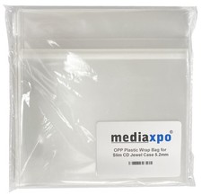 OPP Plastic Wrap Bag for Slim CD Jewel Case 5.2mm Lot picture
