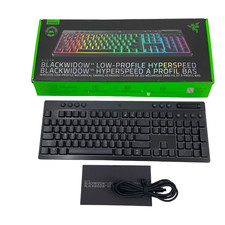 NO DONGLE Razer BlackWidow V4 Low Profile HyperSpeed Gaming Keyboard #MD0039 picture