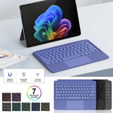 7-Color Backlit BT Wireless Magnetic Keyboard for Microsoft Surface Pro 12 inch picture