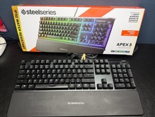 Steelseries Apex 5 Mechanical Gaming Keyboard Black With Arm Rest Good picture