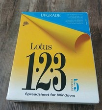 Lotus 123 Spreadsheet Release 5 PC Upgrade Vintage Software | Disks Sealed 1994 picture