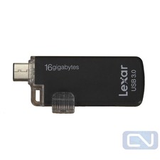 16GB Black Lexar Micro USB to USB 3.0 Flash Drive Android Devices Phone picture