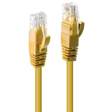 LINDY 1m Cat.6 U/UTP Network Cable, Yellow 1m Yellow picture
