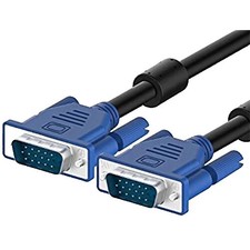 5FT VGA SVGA Cable Adapter Male to Male LCD PC TV picture
