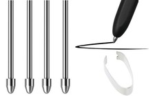 No Worn Out Titanium Alloy Metal Remarkable 2 Pen Tips Replacement Black picture