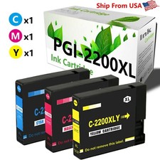 3 Pk Canon PGI-2200XL PGI-2200XL Ink Cartridge for MAXIFY MB5120 Printer (CMY) picture