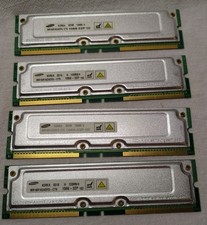 Samsung 128MB PC1066 RDRAM RIMM Memory Modules MR16R1624DF0-CT9 x 4 picture