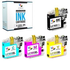 CMYi Compatible Black and Color Ink Lot fits Brother LC103XL picture