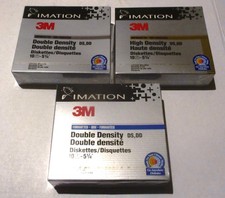 3 Boxes Sealed Imation 3M Formatted IBM Double Density DS,DD Diskettes 5 1/4” picture