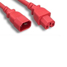 3 Ft Red Power Cable for HP Procurve Switch ZL 600 610 Jumper Cord to PDU UPS picture