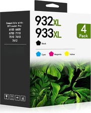 4PK 932XL 933XL Ink Cartridge for HP Officejet 6100 6700 6600 7610 7100 Printer picture