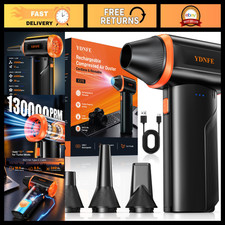 High-Power Compressed Air Duster 280,000 RPM - Rechargeable Electric Blower picture